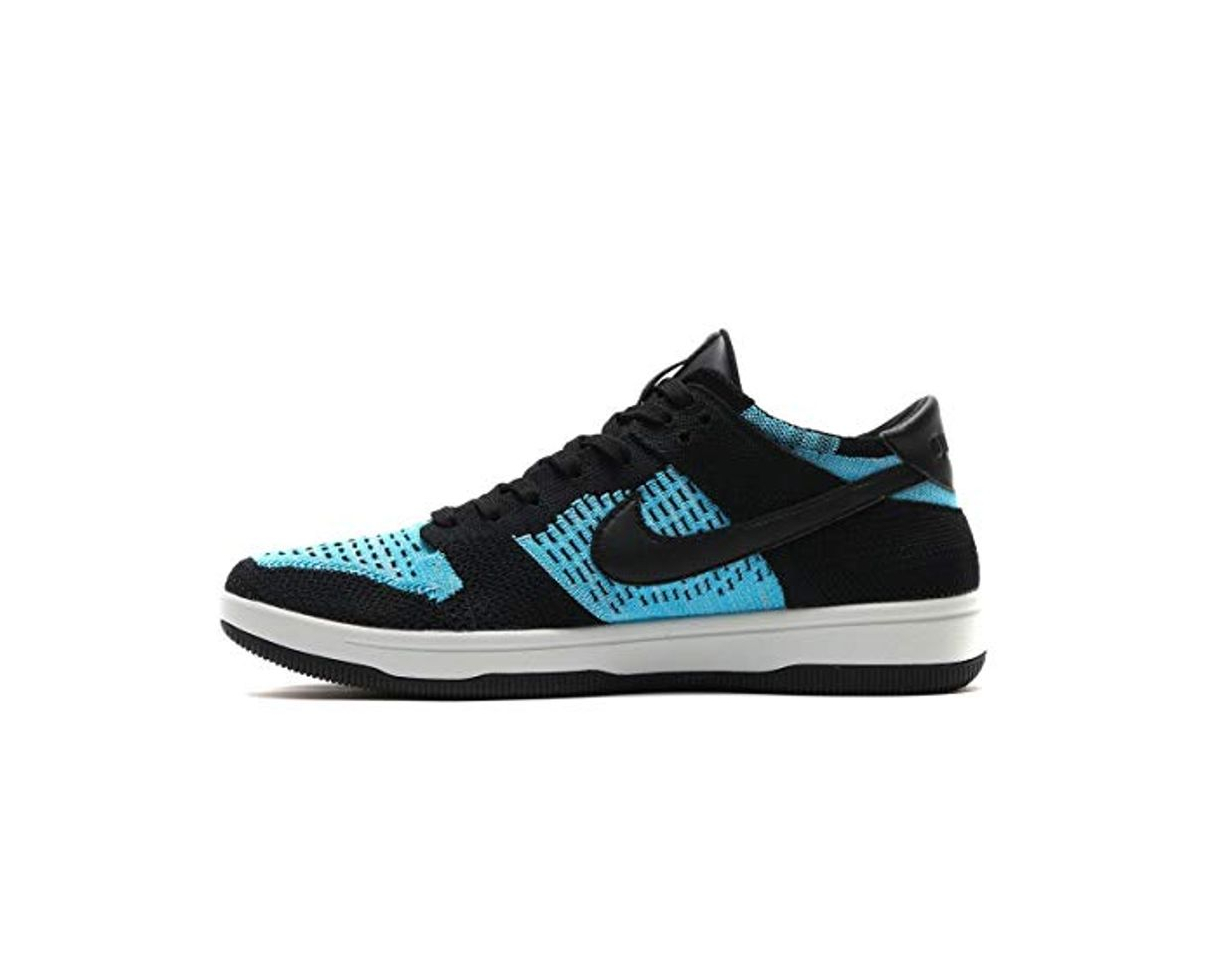 Product Nike Hombre Dunk Flyknit Negro/Chlorine Azul Zapatillas Baloncesto 917746 001 UK 11