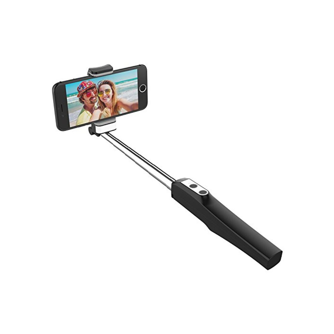 Electrónica JETech Palo Selfie Bluetooth Monopod Extensible Selfie Stick con LED Luz Suave