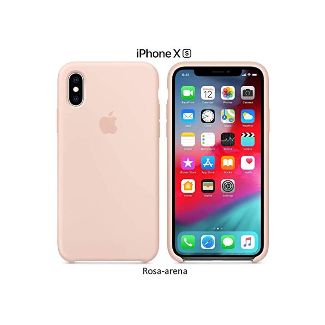 Productos Funda Silicona para iPhone X y XS Silicone Case Calidad, Textura Suave,