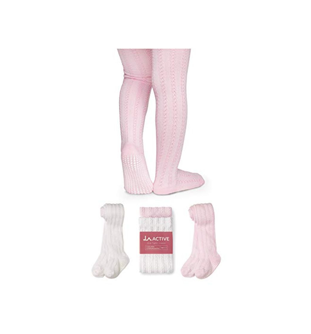 Social LA Active Polainas Antideslizantes Agarre - 2 Pares - Bebé Niña Infantil