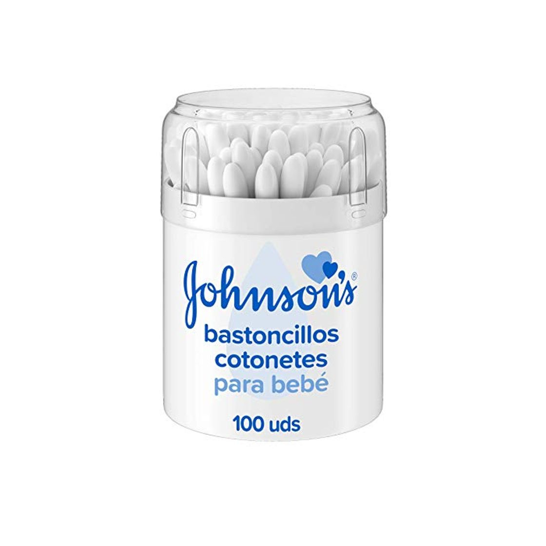 Social Johnson's Baby Bastoncillos para Bebé con extremos de algodón 100% puro