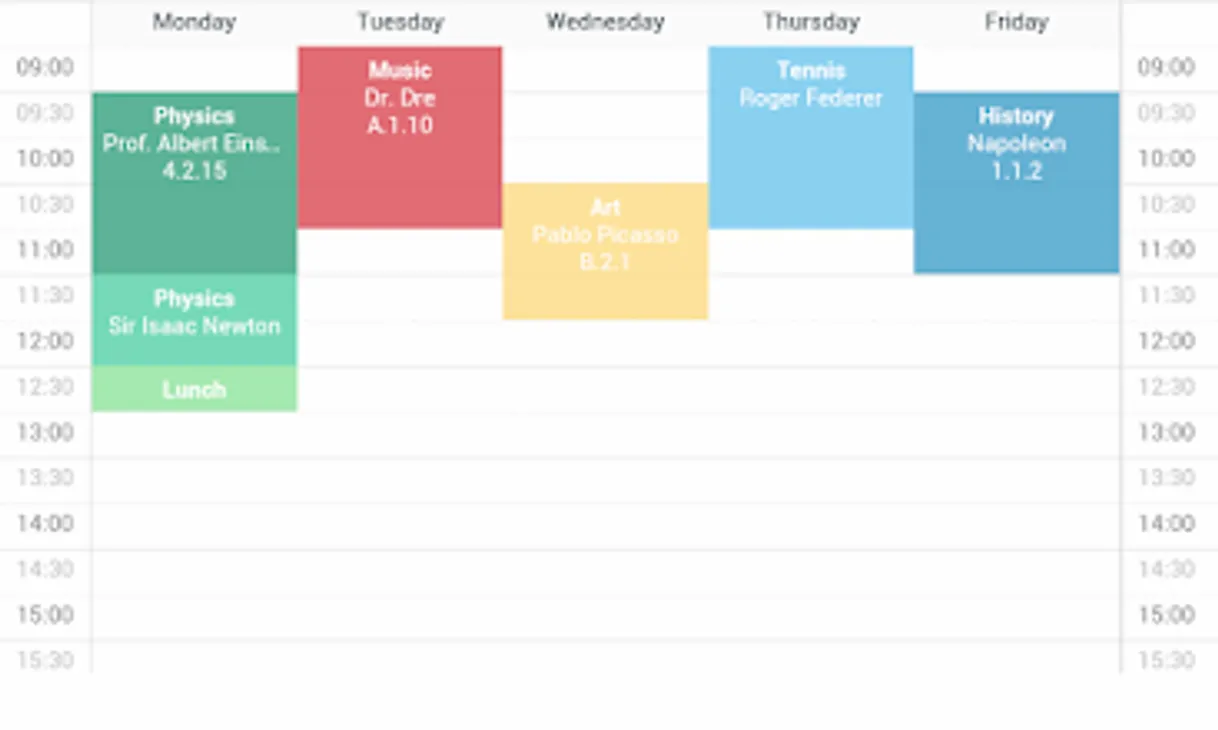 Moda Class Timetable – Apps on Google Play