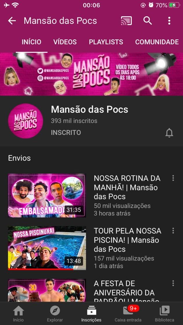 Moda Canal do youtube 