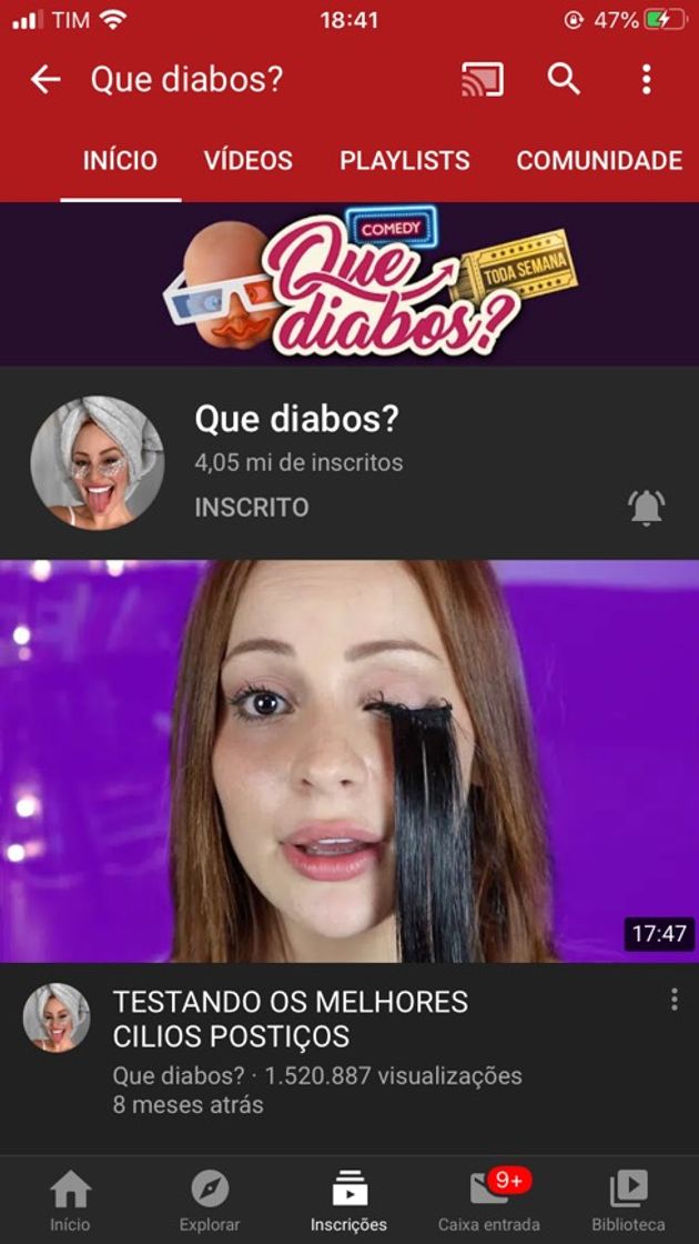 Moda Canal do youtube 