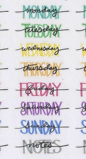 dicas de lettering para os dias da semana *-* 