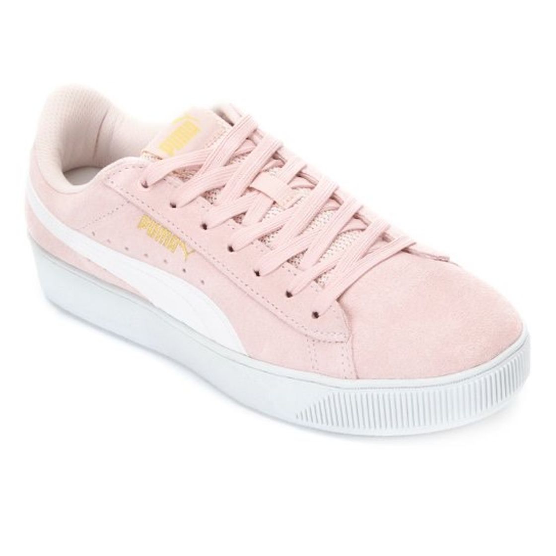 Moda Tênis Puma Vikky Platform Bdp Feminino - Rosa e Branco | Netshoes