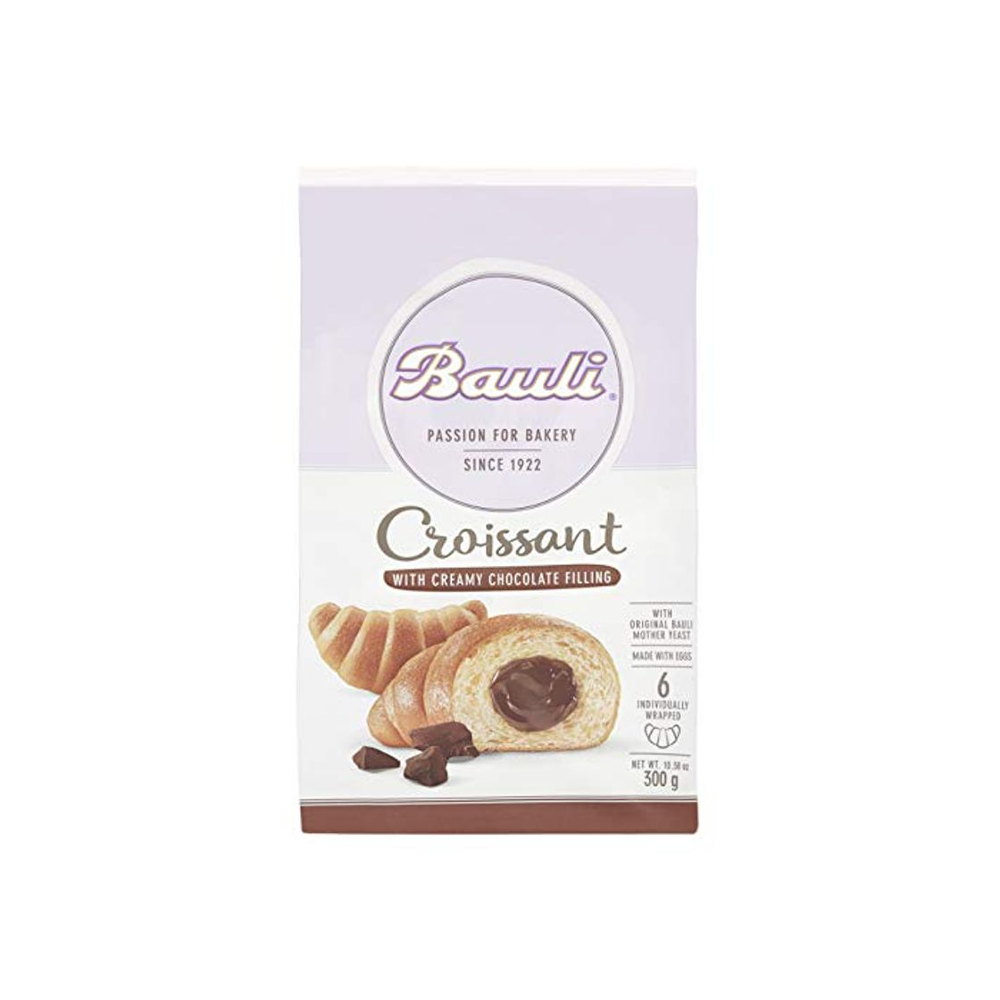 Producto BAULI Croissant llenado galletas y dulces de chocolate GR300 x6