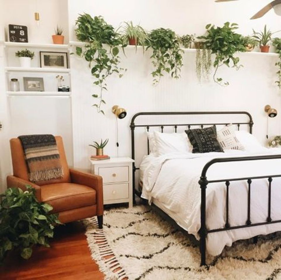 Moda Quarto com plantas.