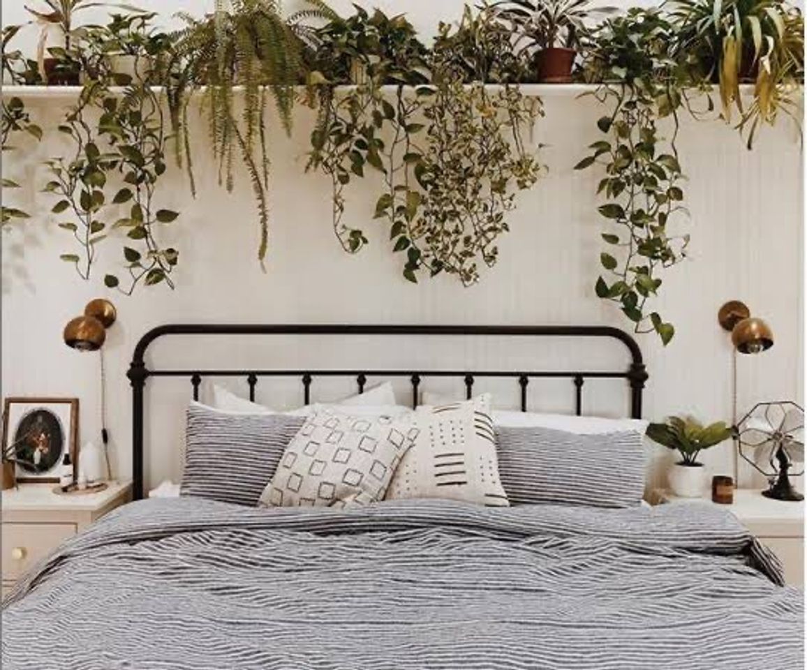 Moda Quarto com plantas