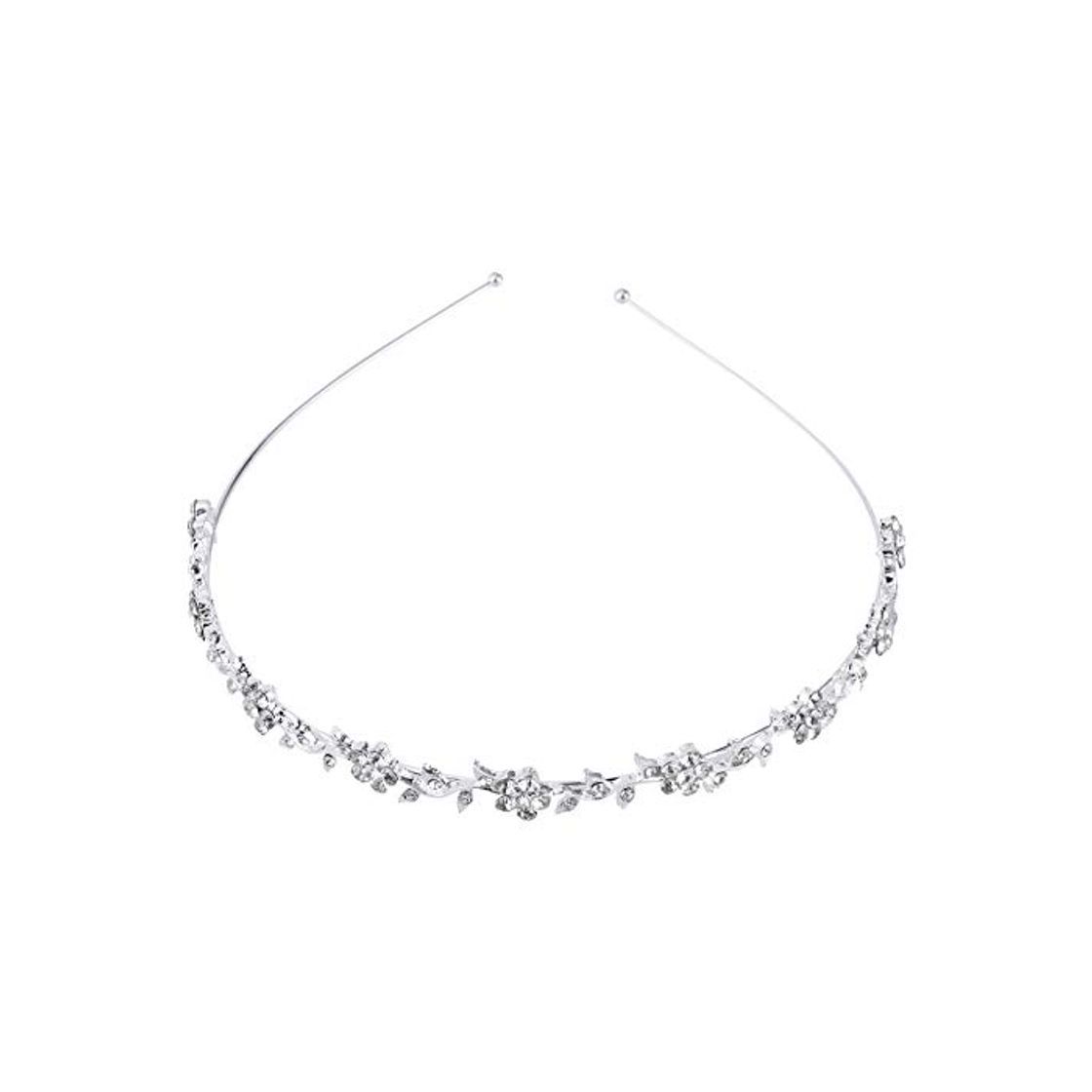 Social NUOLUX boda para mujer de flores y hojas de cristal de diseño