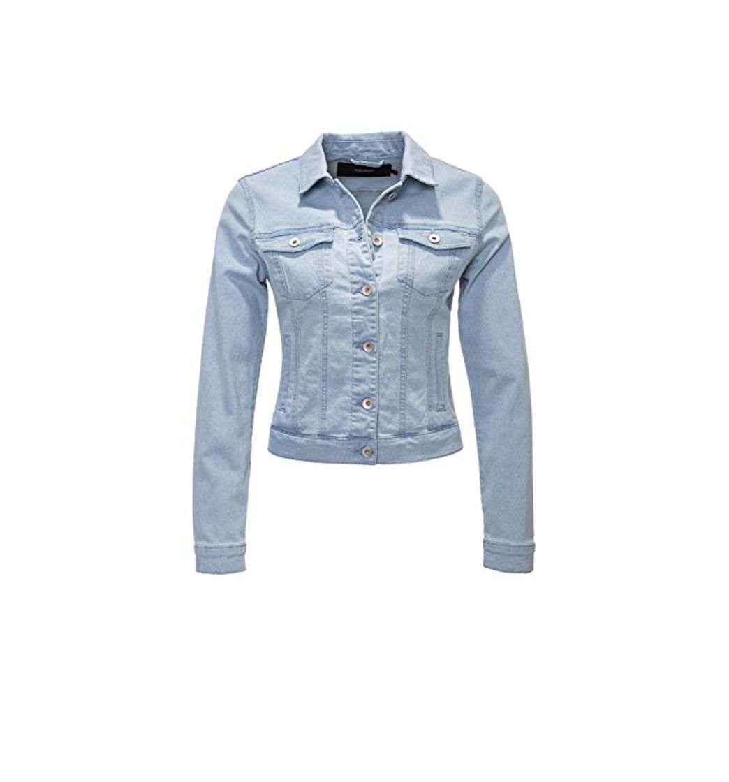 Social Vero Moda Vmhot SOYA LS Jacket Mix Noos Chaqueta, Azul