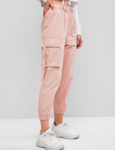 ZAFUL pantalón jogger rosado