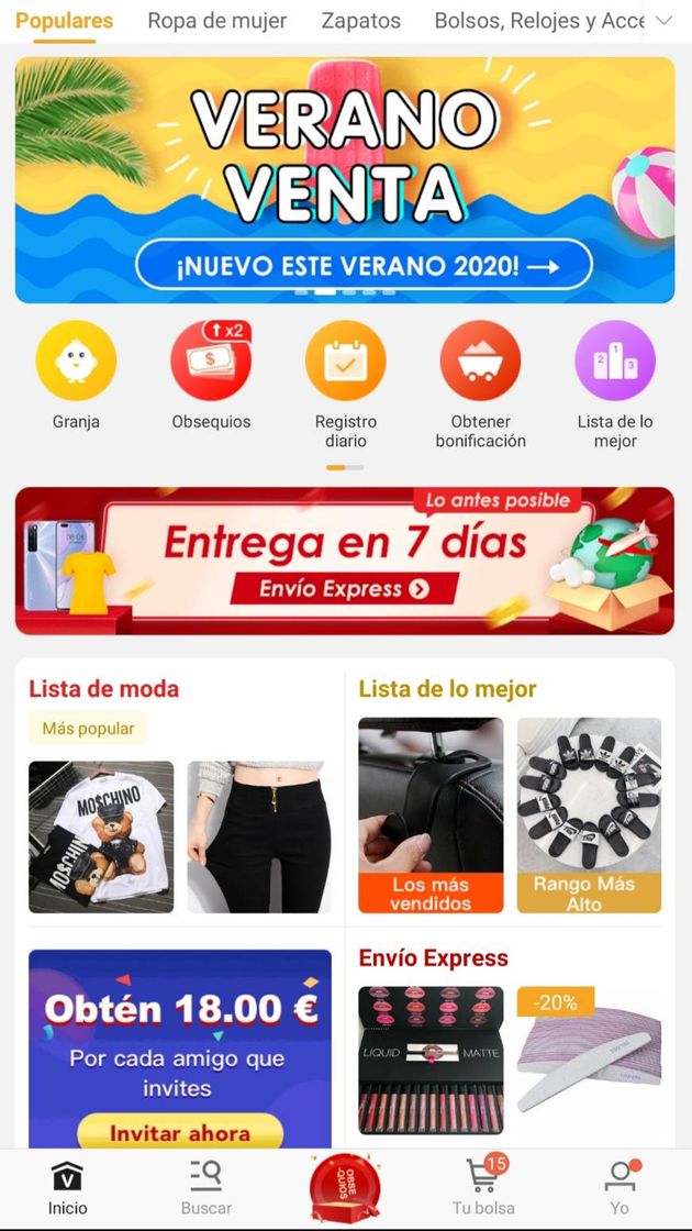 Moda Lo recomiendo sobre todo si tienes PayPal. Es chino grande 