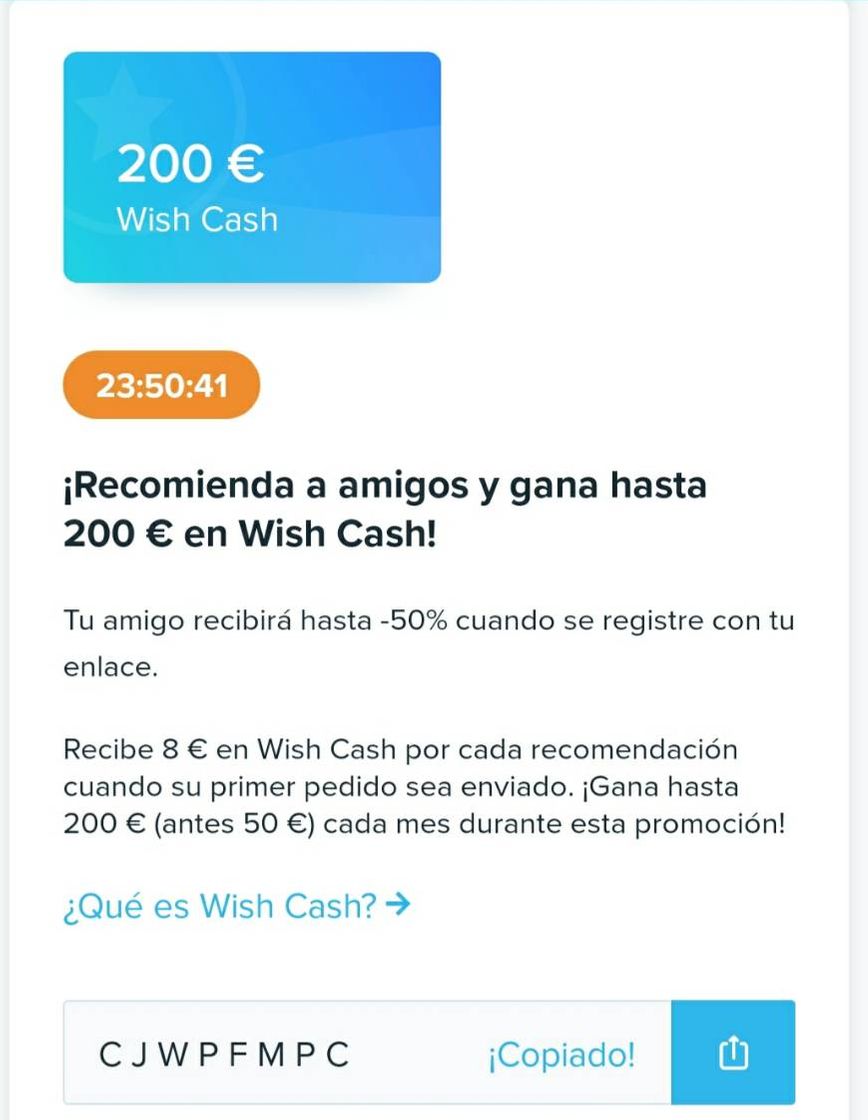 Moda ¡Descarga la aplicación Wish y utiliza mi código: cjwpfmpc