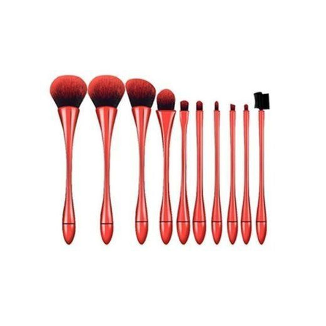 Beauty 10pcs Nueva cáliz cintura profesional Make Up juego de pinceles de maquillaje