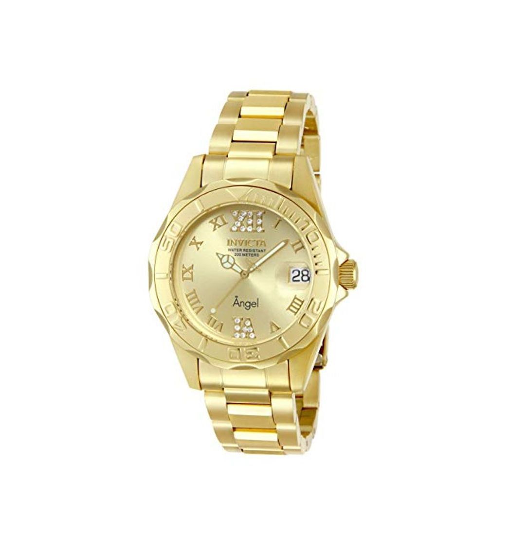 Productos Invicta 14397 Angel Reloj para Mujer acero inoxidable Cuarzo Esfera oro