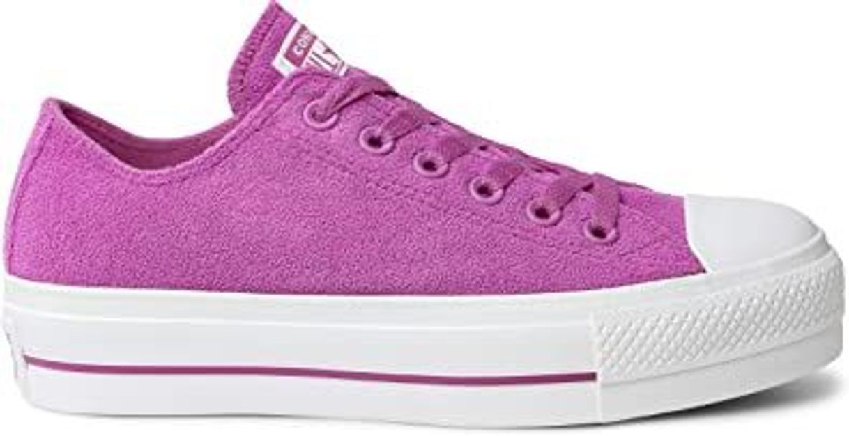 Fashion Tênis All Star Plataforma Feminino Cano Baixo Rosa Pink e Br