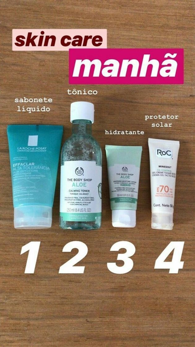 Fashion Skin care manhã 