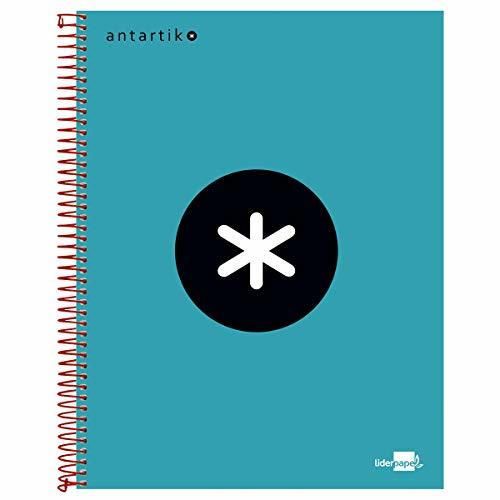 Liderpapel Cuaderno Espiral  A4 Micro Antartik Tapa Forrada 120H 100 Gr