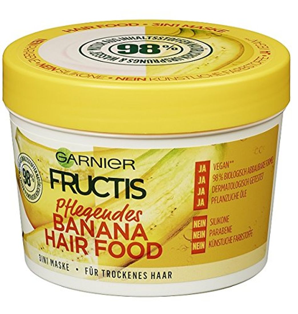 Product Garnier Fructis pflegendes Banana Hair Food Kur 390 ml