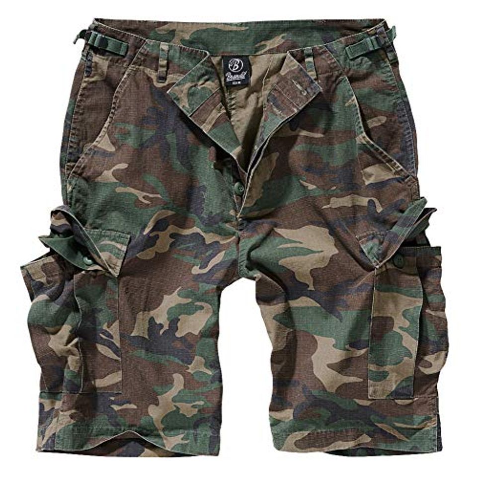 Social Brandit BDU Ripstop Short Pantalones Cortos Camuflaje Woodland 6XL