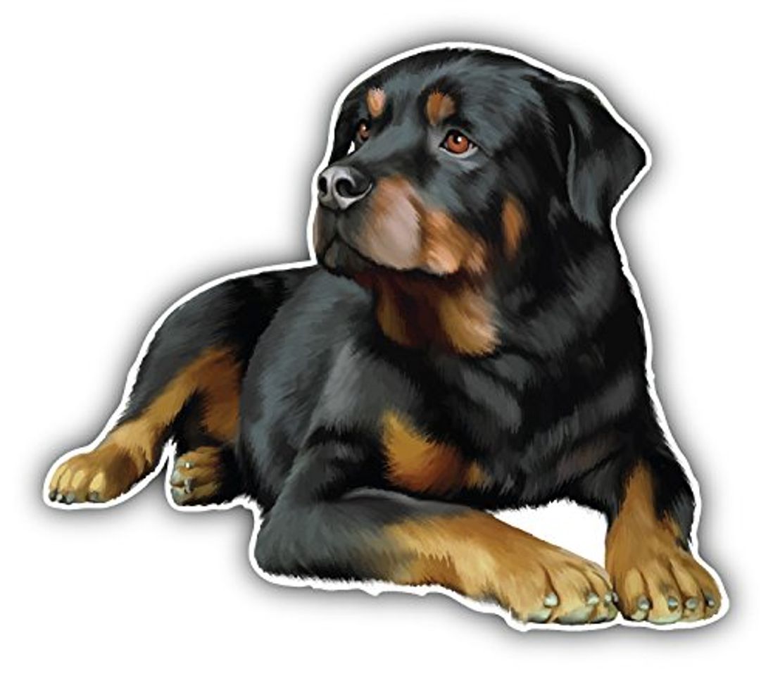 Productos Rottweiler Dog Pegatina de Vinilo Para la Decoracion del Vehiculo 12 X 10 cm