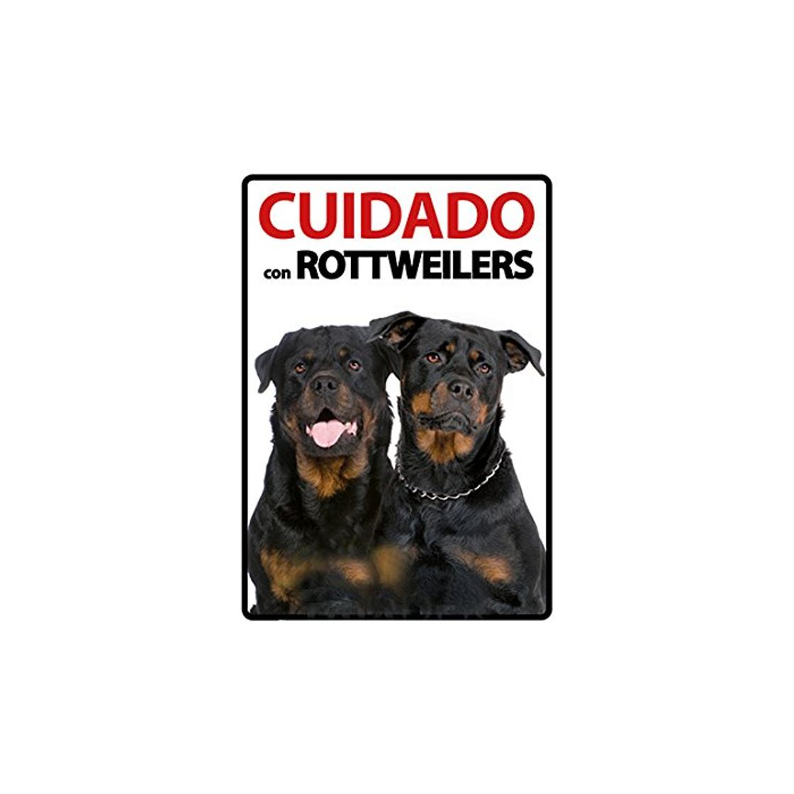 Productos Magnet & Steel 23-7858 Señal A5 Cuidado con Rottweilers 14