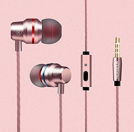 Auriculares in-ear edición especial auriculares de bajo claro con micrófono 3 colores