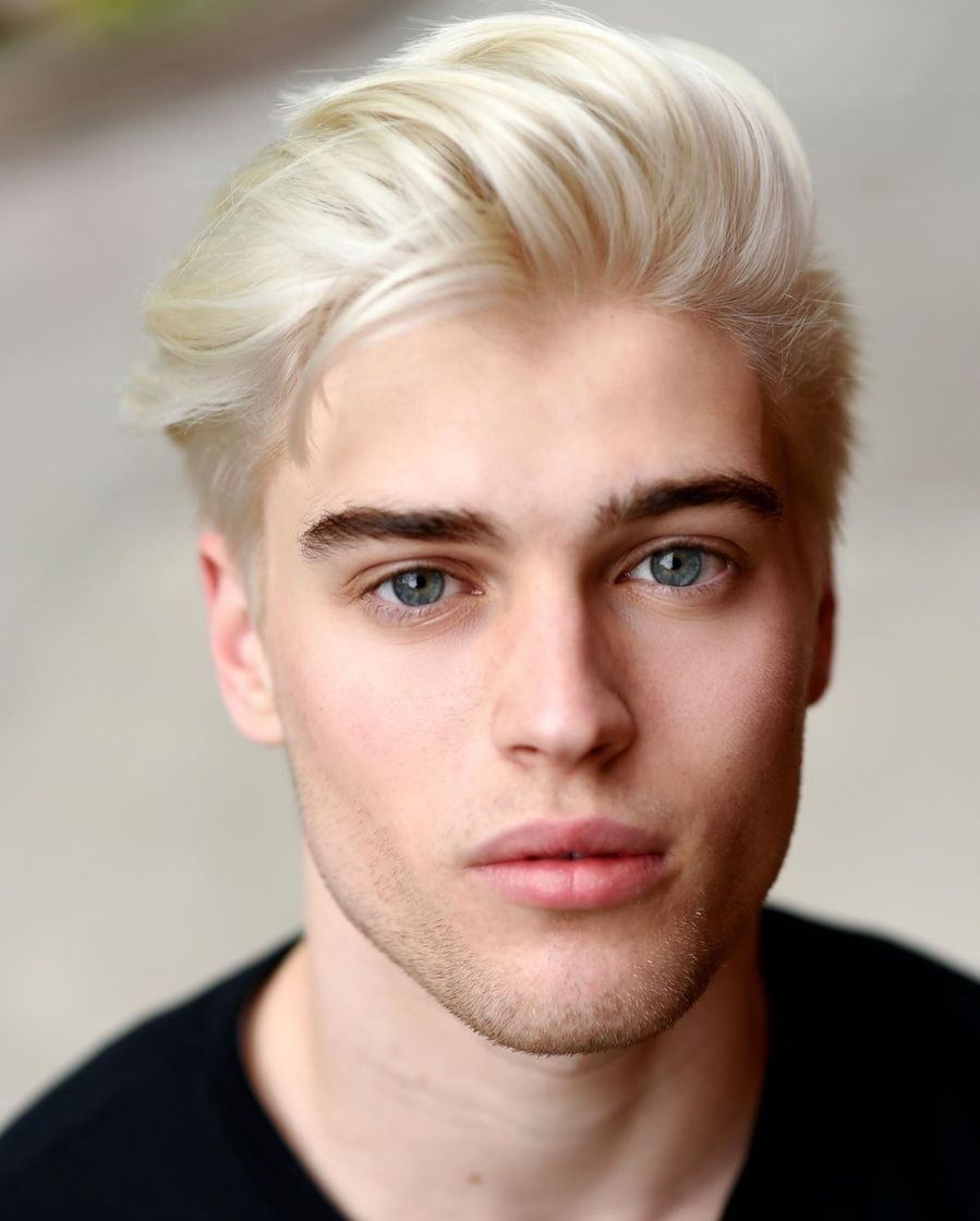 Fashion Cabelo Platinado masculino 