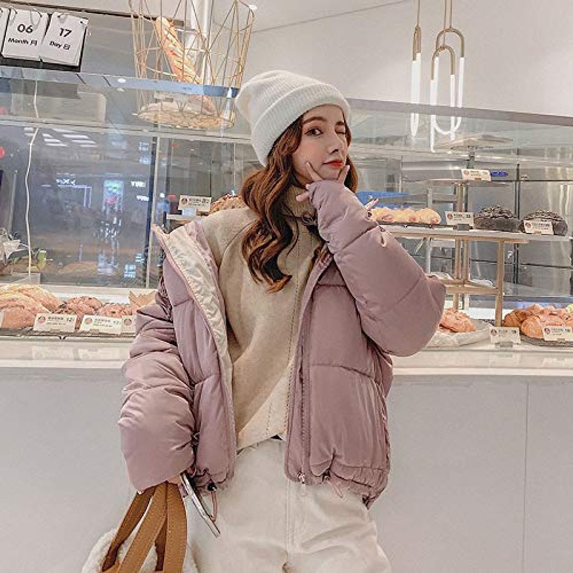 Product NO BRAND Forme la Chaqueta con Capucha Capa del Invierno de Las