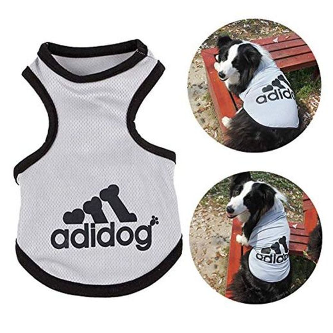 Products TVMALL AdiDog Mascota Perro Camiseta 100% algodón Camisas de Perro Grande Malla