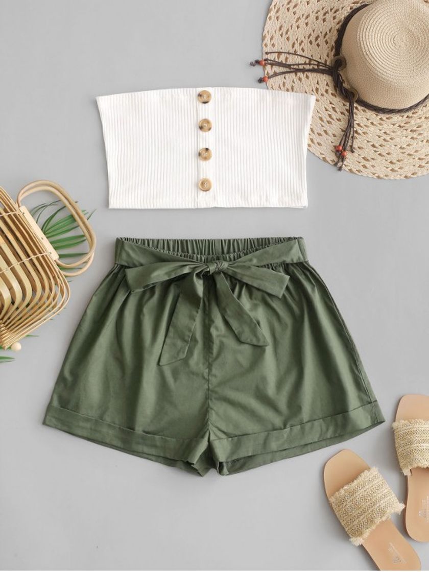 Social ZAFUL - Conjunto de dos piezas para mujer