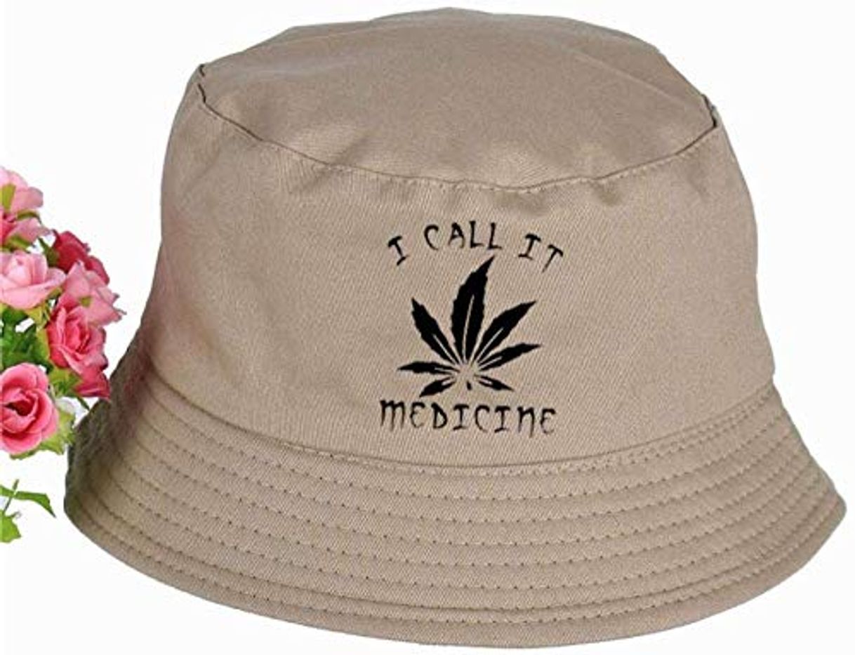 NSWZX Bucket Hat Weed I Call It Medicine Women Mens Panama Bucket