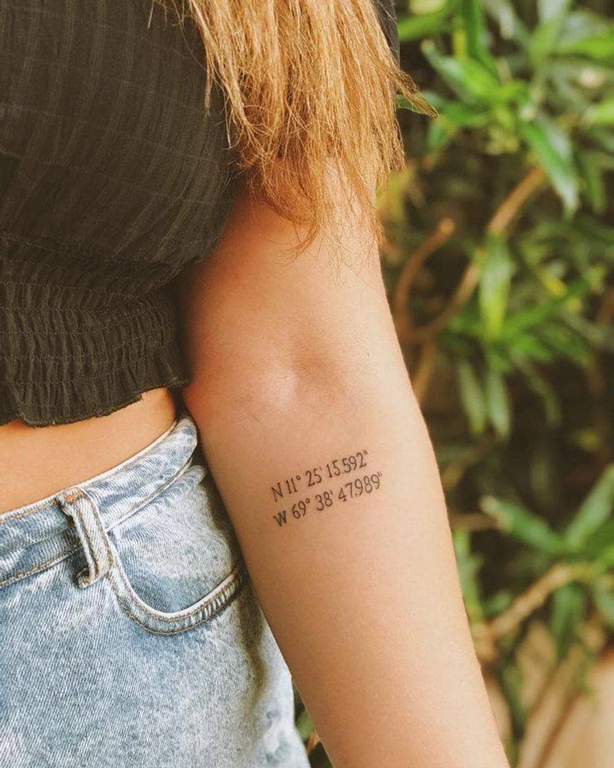 Moda Eai já pensou em fazer uma tatto com localização?