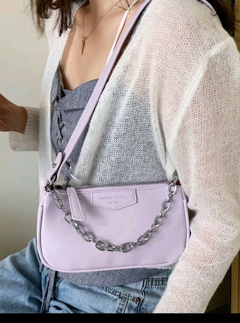 Moda Bolsa lilás 