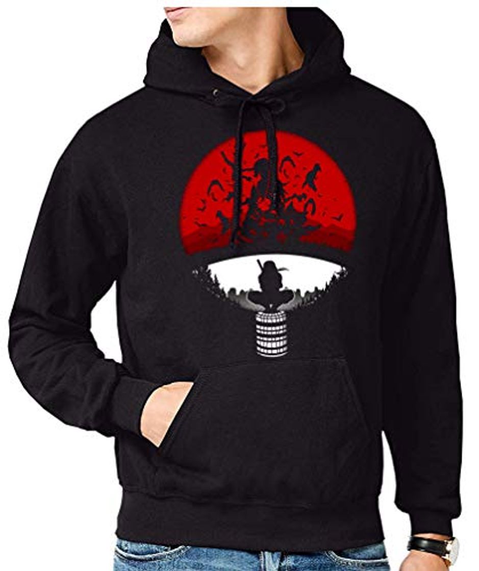 Moda Sudadera de Hombre Naruto Manga Anime Shuriken Sasuke Kakashi 012 S