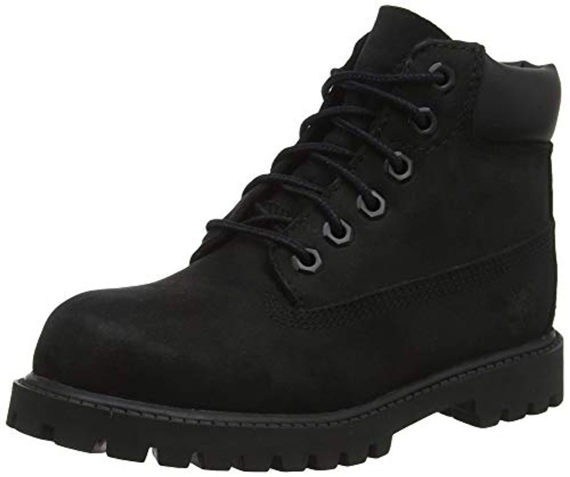 Social Timberland 6-Inch Premium WP, Botas Clasicas Unisex Niños, Negro