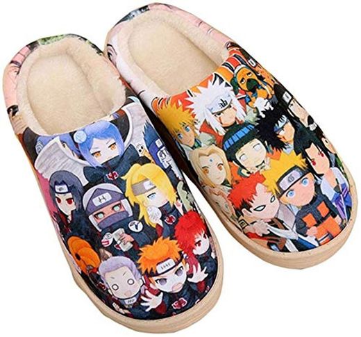 Zapatillas de Estar por Casa Felpa Japonesas Lindas de Anime para Hombres