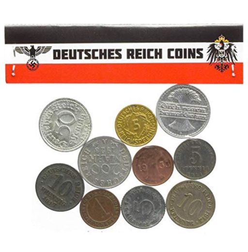 10 DEUTSCHES Reich Coins 1871-1945