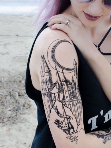 Tatuagem Castelo de Hogwarts