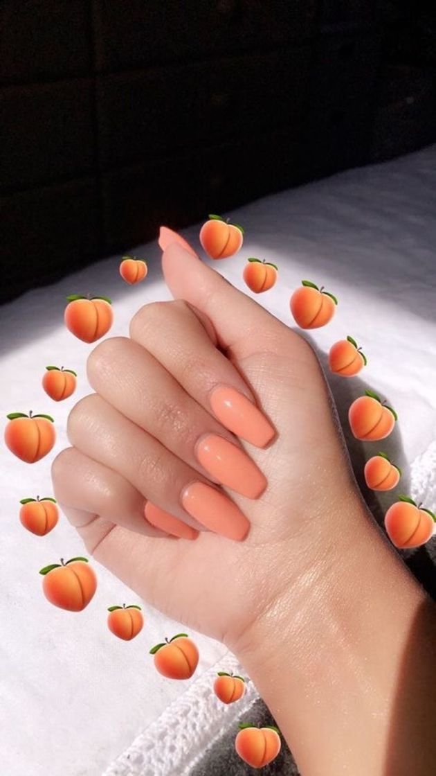 Fashion Peach nails 🍑🍑