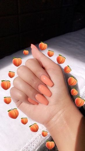 Peach nails 🍑🍑