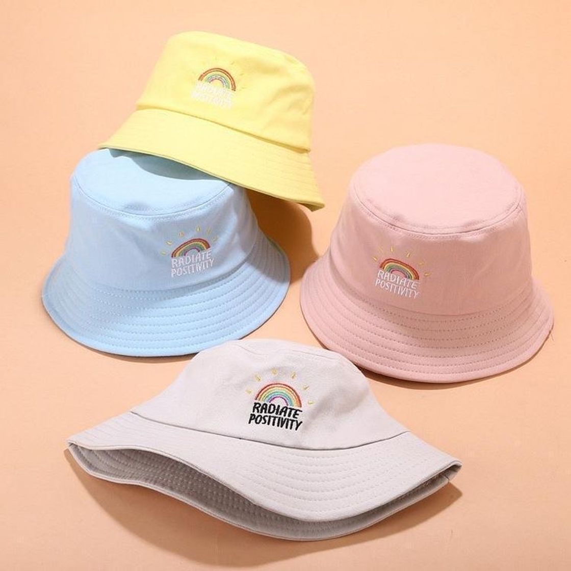 Fashion Rainbow bucket hat