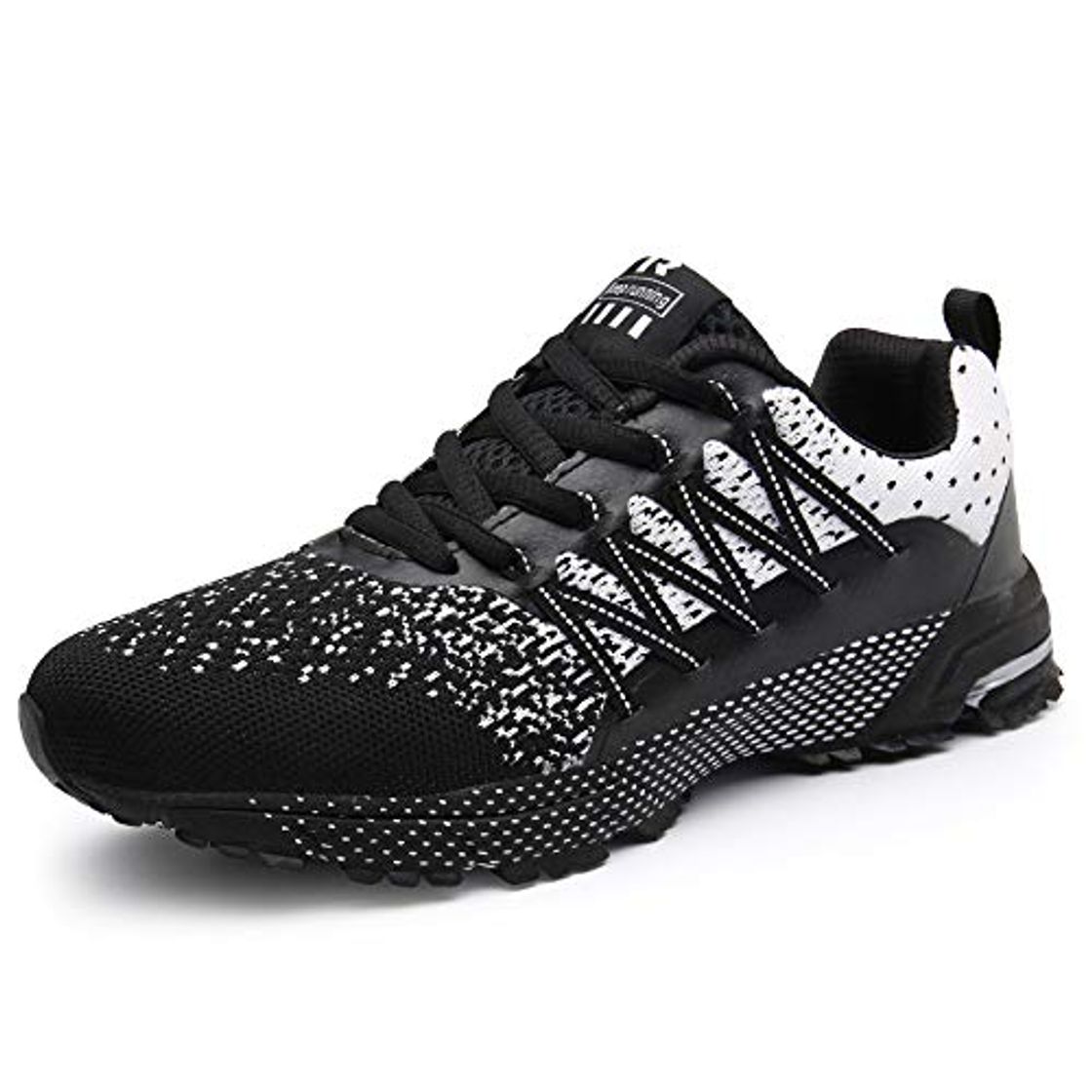 Moda SOLLOMENSI Zapatillas de Deporte Hombres Running Zapatos para Correr Gimnasio Sneakers Deportivas Padel Transpirables Casual Montaña 40 EU A Negro