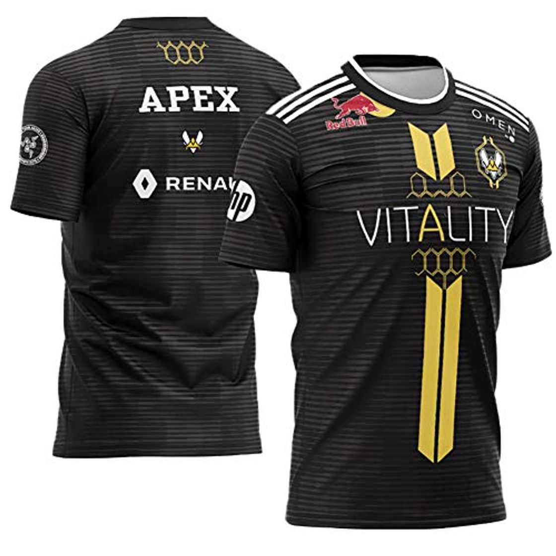 Fashion 73HA73 Camisetas de E-Sport para Hombres ECS S7 CSGO Vitality Esports Zywoo