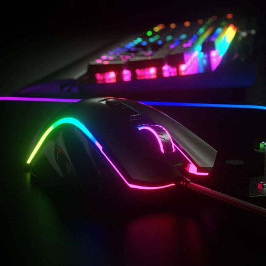 Mouse Gamer Griffin com LED RGB M607, Redragon, Mouses, Pret