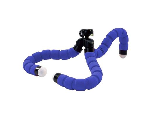Mini Tripe Flexivel azul para Celular e Camera