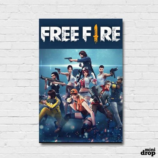 Quadro Decorativo do Free Fire – Time