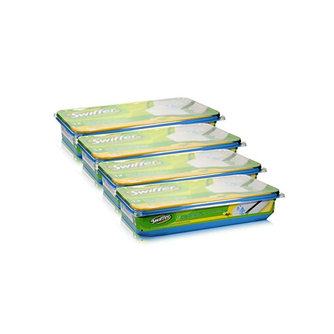 4 x Swiffer paños húmedos limpia 12