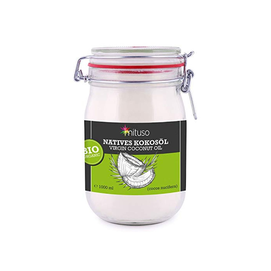 Social Aceite puro de coco virgen extra orgánico Mituso 1000 ml